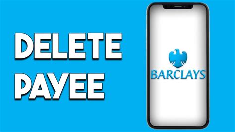 barclays delete payee